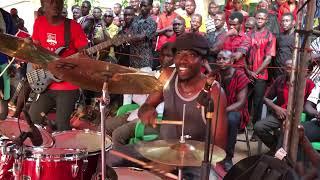 FRONT VIEWThe drum beast Paakow Vrs the Sankofa BandDon’t touch the groove#enjoy#paakow