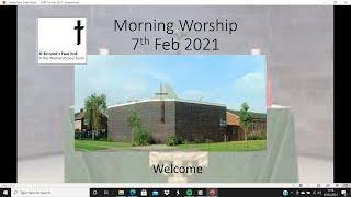 Sunday service for 7th February 2021