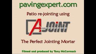 Patio Re-jointing using A-Joint Ready