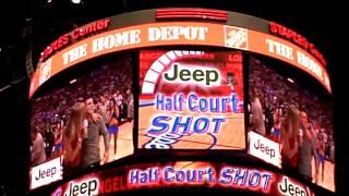 Happy 21st Birthday! Chance Lavitch won a Jeep with a Half-Court Shot (Clippers v. Thunder)