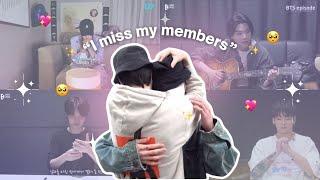 BTS missing each other during solo activities  ⋆˙⟡ | calling, visiting, supporting