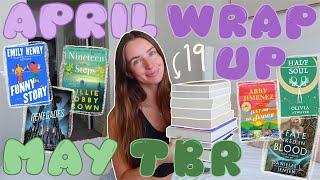 🪻april wrap-up *read 19 books* & may tbr🪴