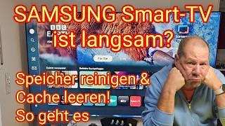 Speicher reinigen & Cache leeren am SAMSUNG Smart-TV 98" Zoll GQ 98 Q 80 CATXZG