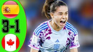 Spain vs Canada Highlights | Women's World Cup 2024