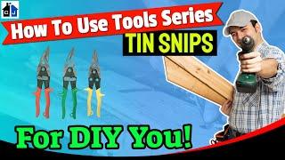 How To Use Aviation Snips or Tin Snips: HVAC