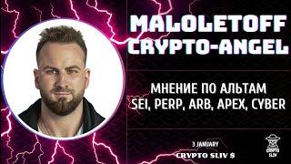 Слив вип канала Maloletoff Crypto Angel Мнение о рынке | Альткоины SEI, Perp, Arb, Apex, Cyber