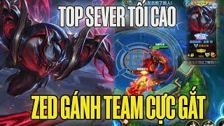 [TỐC CHIẾN] ZED TRONG TAY TOP 50 RANK TỐI CAO TRUNG QUỐC GÁNH CÒNG LƯNG TEAM MÌNH VỚI LỐI BUILD DỊ