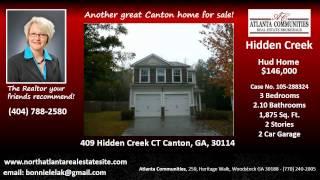 Hidden Creek Hud Home for Sale Canton GA