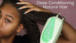 HOW TO | Deep Condition (Type 4a, 4b) Natural Hair + Qredew Demo