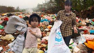 Life of a Single Mother - collecting scraps to sell, making bamboo tables and chairs - Life Single