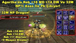 KhangNOCHA - Agartha'da Reb +18 MD +14 DW Ve 32M NP'li Asas İle Pk Çıkıyor! | Knight Online