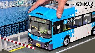 Busan City Bus Made of Paper / Paper Bus, Yeongdo Bridge, Yeongdo Stories [Diorama, ASMR]