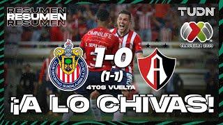 Resumen y goles | Chivas 1 (1)-(1) 0 Atlas | CL2023 - 4tos | TUDN