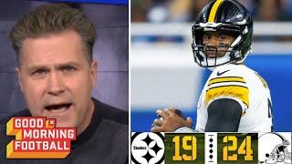 GMFB | "Russell Wilson is OVERRATED" - Kyle Brandt on Steelers' ugly 24-19 loss to Browns in Week 12