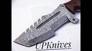 CUSTOM HANDMADE TRACKER KNIFE DAMASXUS STEEL #trackerknife #handmade #damascussteel