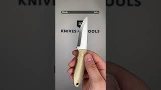 Nordic Knife Design Lizard 75 2038 Scandi, Ecru Canvas Micarta, fixed knife