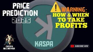 Kaspa KAS - When to take profits strategy & price prediction #kaspa