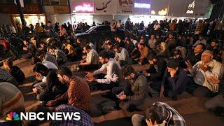 Group prayers take place in Tehran for Iran’s president following chopper crash