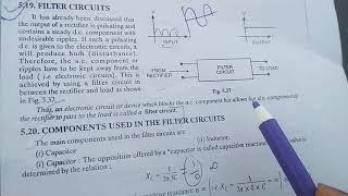 Filter circuit & its types