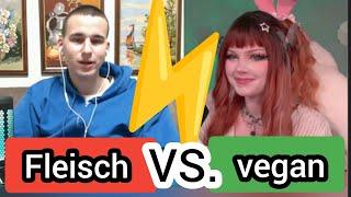 Sollte man Fleisch essen?  | Debatte mit Banniuwu über Moral und Veganismus