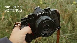 My SIMPLE Nikon ZF Everyday Settings