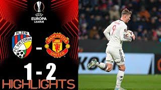 Rasmus Højlund Goals | Viktoria Plzeň vs Manchester United 1-2 Highlights | UEFA Europa League 24-25