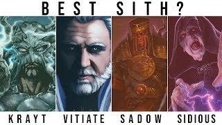 Which Star Wars Faction has the BEST SITH LORD? | Star Wars Factions Compared