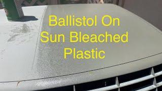 Ballistol on 14 Year Old Florida Sun Bleached Plastic