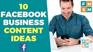 Facebook Business Content Ideas (With Examples)