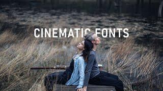 FREE Cinematic Fonts