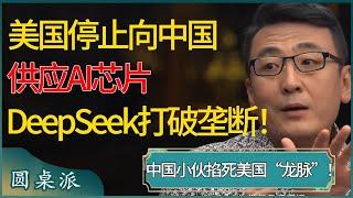 中国小伙掐死美国“龙脉”！美国令台积电停止向中国大陆供应AI芯片，中国用deepseek打破垄断！全球格局都乱了！ #窦文涛 #梁文道 #马未都 #周轶君 #马家辉 #许子东 #圆桌派 #圆桌派第七季