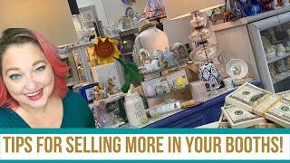 Antique Store Tour | Vendor Booth Display tips for making money selling thrift flips