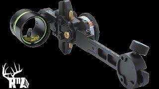 How to sight in HHA Optimizer Lite King Pin Bow Sight (Run 'n Arrow)