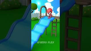 Lil Spidey's Infinity Slide  #funnyanimation #blenderanimation