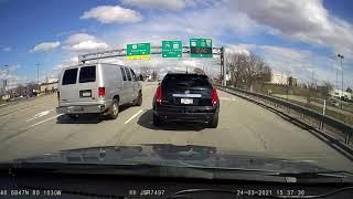 Stupid Maneuvers by a Ford Van