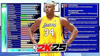 NBA 2K25 SHAQUILLE O'NEAL BUILD - MOST DOMINANT CENTER BUILD 2K25