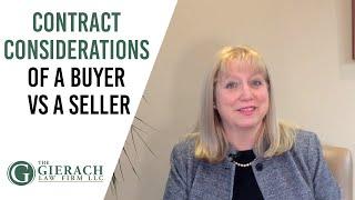 Contract Considerations of a Buyer Versus a Seller of a Business