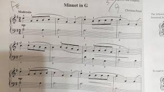 The Minuets in G major and G minor, BWV Anh.