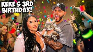 WE THREW A HOUSE PARTY FOR OUR CATS BIRTHDAY *LIT AF*