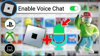 How To Get ROBLOX VOICE CHAT (2024). Roblox voice chat enable.#roblox