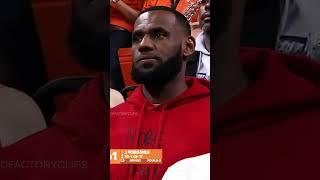 LeBron watching Zion  #shorts