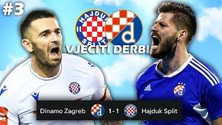 DERBI protiv DINAMA na MAKSIMIRU! ŠOKANTAN PREOKRET! - FC 24 HAJDUK KARIJERA #3