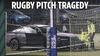 Child dies after being hit by BMW on rugby club pitch as driver held