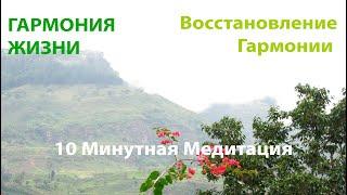 Восстановление Гармонии  | 10 Минутная Медитация  |  Гармония жизни