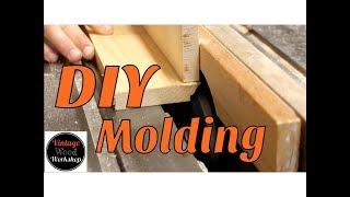 Making Molding on the Table Saw.  DIY.  How to. Vintage Wood Workshop