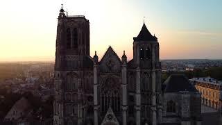 Cathédrale Saint-Étienne, Bourges - Drone shot