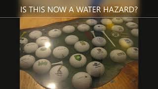 Epoxy Resin Lake Of Golf Balls In Bar Top Diorama