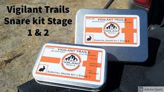 Vigilant Trails Survival Snare Trap Kit Stage 1 & Stage 2 Review