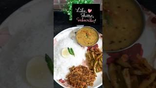 Mondays pure veg lunch Plating from Sweta'skitchen #dance #dancecover #bollywoodsongs #youtubeshorts