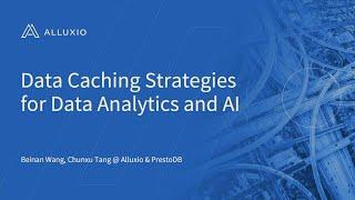 Data Caching Strategies for Data Analytics and AI